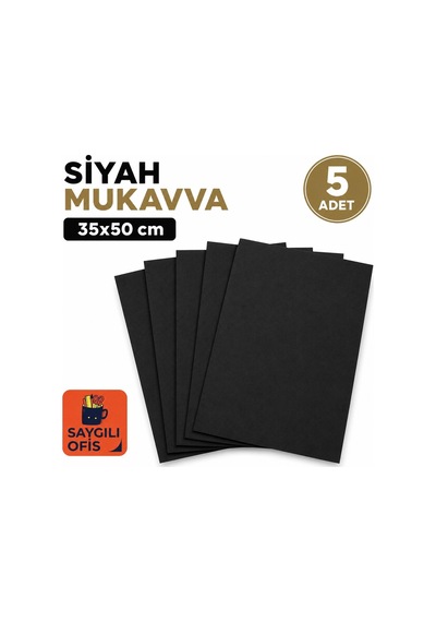 Siyah Renkli Mukavva 35x50 5 Adet Renkli Mukavva 5 Adet 1 Adet
