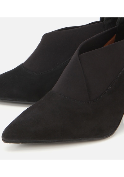 Hotiç Kadın Süet Deri Streç Detaylı İnce Topuklu Stiletto 01ayh315480a100 01ayh315480a100 Siyah