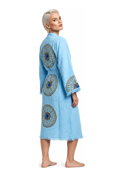 Brandsmiths Mandala Eye Kimono- Mavi