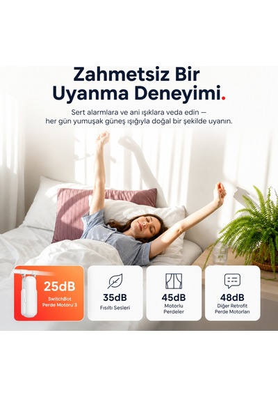 Kablosuz Perde Motoru U Ray Tipi Kornişlere Uygundur
