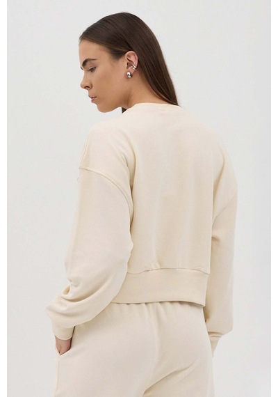 Buly Cozy Bisiklet Yaka Sweatshirt Bej