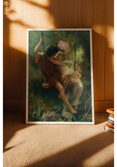 Pierre Auguste Cot Bahar Dalı Çerçeveli Tablo Romantik Sanat Ev Ve Ofis İçin Şık Ve Anlamlı Dekor Altered Art