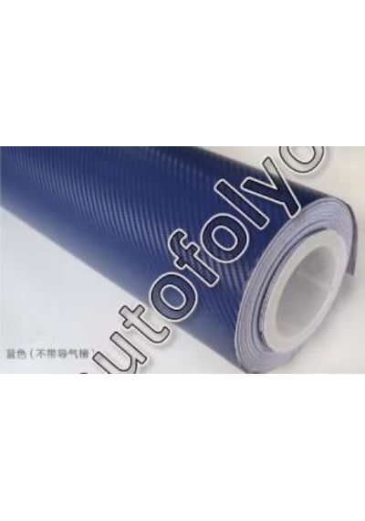 Karbon Folyo Mavi Kendinden Yapışkanlı 127 Cm X 1 Metre
