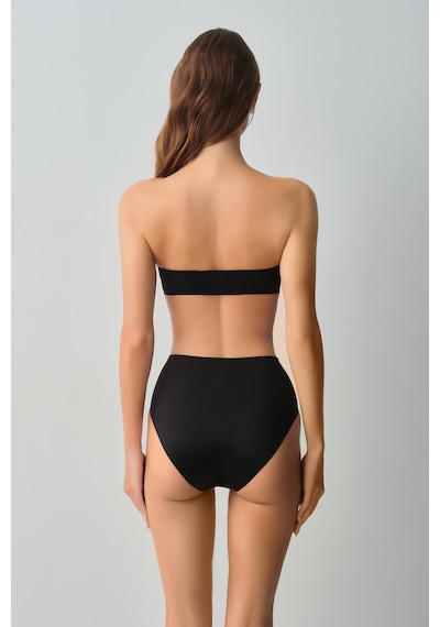 Suwen Invisible Yüksek Bel Lazer Kesim İz Bırakmayan Slip Külot Sw9930b012 Siyah