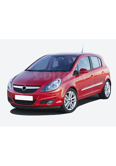 S-Dizayn  Opel Corsa D Krom Yan Kapı Çıtası 4 Prç 2007-2014