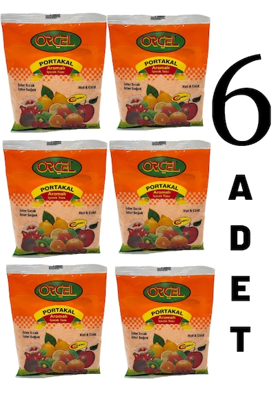 Orçel Portakal Aromalı İçecek Tozu Oralet Çay 6 x 300 G