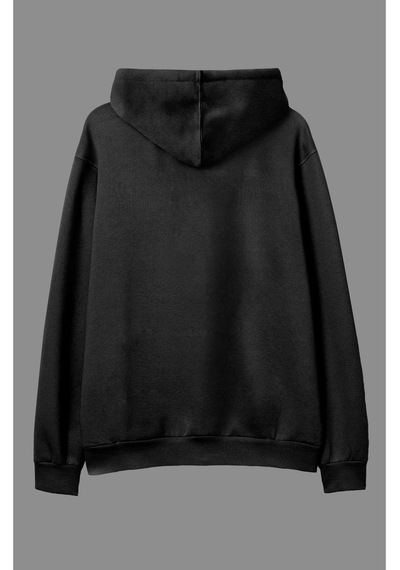 Flood Of Style Wed Oversize Pikachu Tasarım Baskılı Kapüşonlu Sweatshirt Hoodie Beyaz