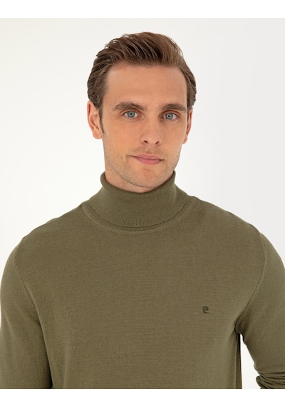 Pierre Cardin Erkek Koyu Haki Kazak /triko 50296602-vr111 Koyu Haki