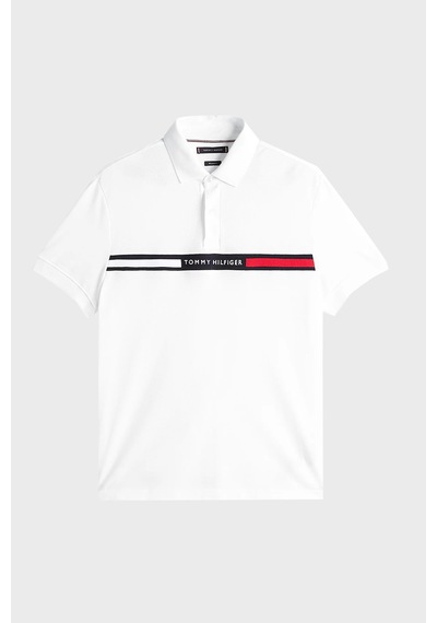 Tommy Hilfiger Erkek Polo Yaka T Shirt Mw0mw38130 Ybr Beyaz Beyaz