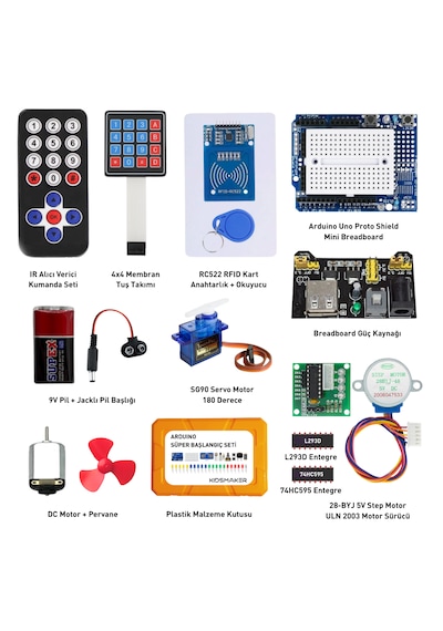 Arduino Set 292 Parça Full Başlangıç Seti Malzeme Kutulu