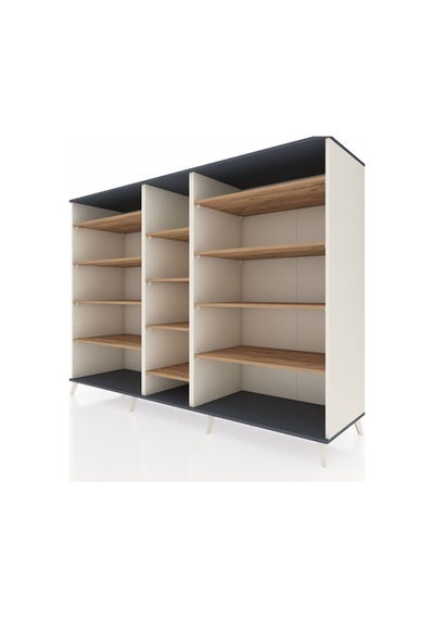 Kronos Dolap 11 Raflı 220x59x163 Aytaşı-antrasit/çam Aytaşı-antrasit/çam