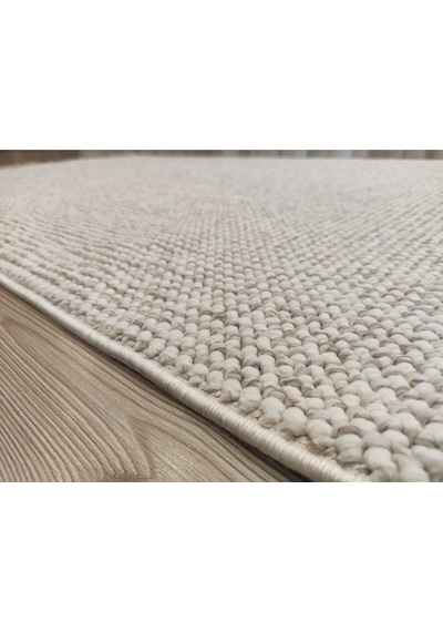 Zen Serisi Naturel Bukleli Yumuşak Hav Toz Vermez Modern Desenli Dokuma Salon Halı Renkli