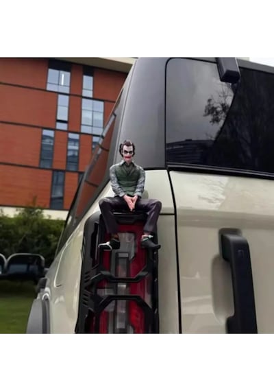 Joker Araba Figürü Aksesuarı Oturan Joker Model Dekorasyon Oyuncak Hediyelik Eşya