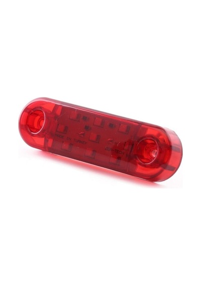Ahmet Otomotiv Tombul Parmak Led 9 Ledli Kırmızı 10 Adet 12/24v