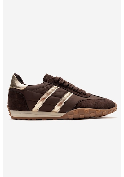 Flux Kahverengi Süet Kadın Günlük Sneaker Kahverengi
