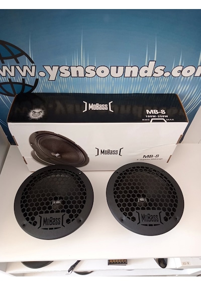 Mobass 20cm Midrange - Mobass Mb8 200w 100rms Midrange 20cm