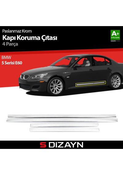 S-Dizayn Bmw 5 Serisi E60 Kapı Koruma Çıtası Krom 2005-2010