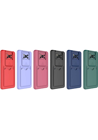 Xiaomi Poco X3 Kılıf Zore Kartix Kapak Lila