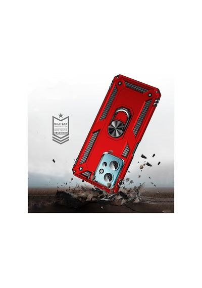 Redmi Note 12 4g Kılıf Uzrm Vega Kapak - Kırmızı Kirmizi
