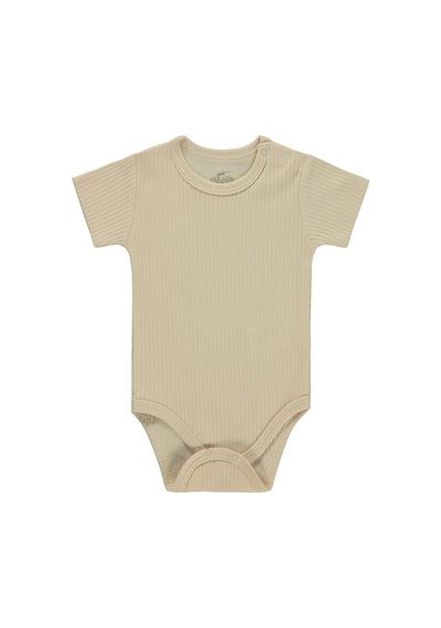 Minidamla Baby Minidamla Kısa Kol Basic 3'lü Set 1-18 Ay Çıtçıtlı Badi - Mavi