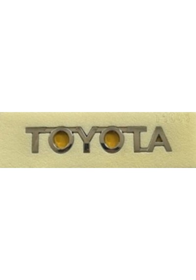 Toyota Uyumlu Toyota 2 11.5 Cm Krom Yazı
