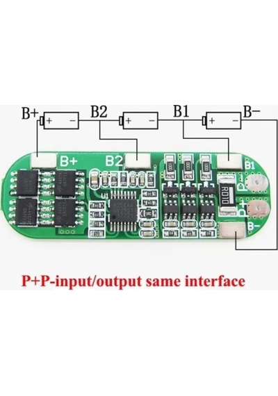 3s 8a Bms 12.6v 18650 Lityum Pil Şarj Koruma Devresi