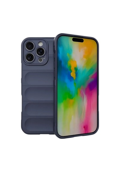 Apple Uyumlu iPhone 16 Pro Silikon Kılıf - Kamera Korumalı Esnek Airbag Kapak - Lacivert