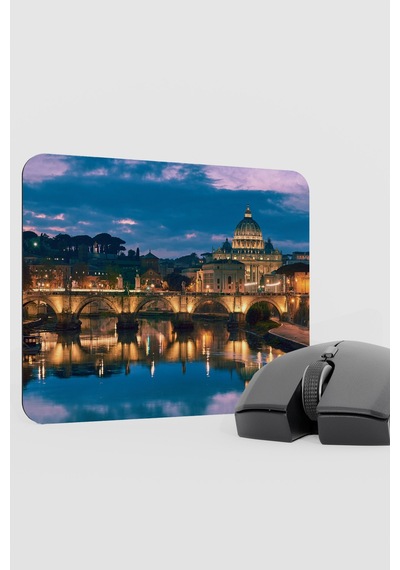 Roma İtalya V4 22x18 Gaming Kauçuk Kaymaz Taban Mouse Pad Fare Altlığı