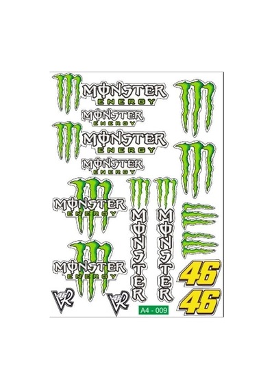 A4 Sticker 009 Tek Paket Çoklu Sticker Standart