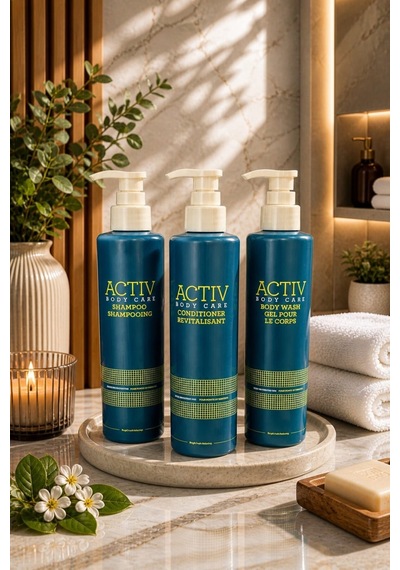 Actıv Body Care Mavi Ambalajlı Canlandırıcı Ve Nemlendirici 3 Lü Bakım Seti - Şampuan + Saç Kremi + Duş Jeli