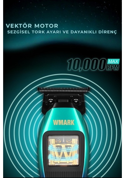 Vector Motor Hair Clipper Type-c Şarjlı, 2 Renkli Kapaklı Saç Ve Sakal Makinesi