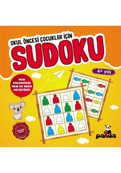 Sudoku 4 Yaş - Okul Öncesi Çocuklar İçin- Panda