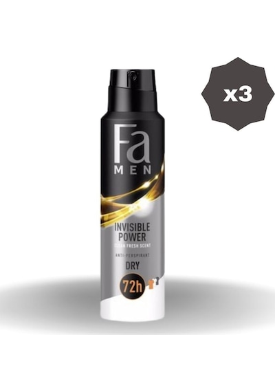 Deo Invısıble Men 150 Ml - 3 Adet