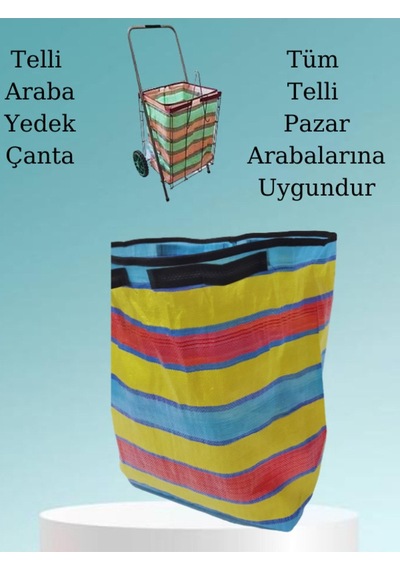 Telli Pazar Arabası Yedek Çanta