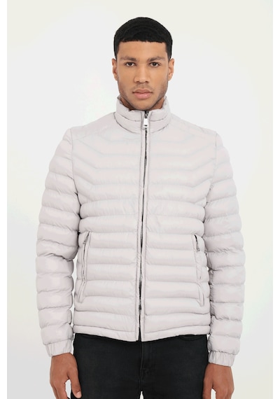 Dufy Taş Kapitone Slim Fit Erkek Mont-25287 Taş