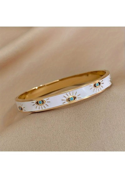Mk Tasarım Çelik Bileklik Model-1 Gold