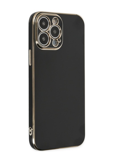 Apple iPhone  Uyumlu-  14 Pro Max Kılıf Volet Silikon - Siyah