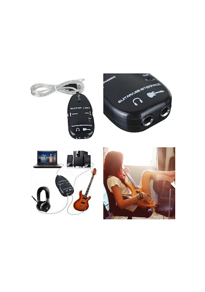 Usb Gitar Guitar Link Kablosu Kolay Kurulum 1 Metre