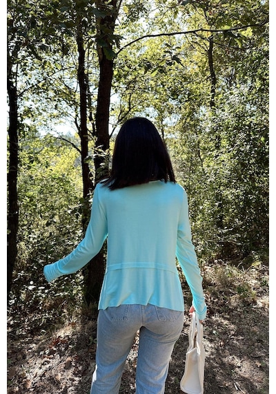 WeShaya Kadın Mint Elleri Eldiven Detaylı, Asimetrik Kesim, Bisiklet Yaka, Eteği Pliseli, Salaş Spor Bluz Mint WeShaya Kadın Mint Elleri Eldiven Detaylı, Asimetrik Kesim, Bisiklet Yaka, Eteği Pliseli, Salaş Spor Bluz Mint