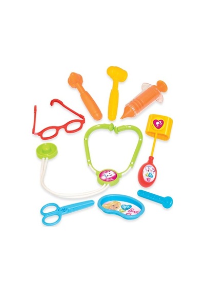 Barbie Doktor Set Bavulum 9 Parça Çek Çek Bavul Doktor Seti