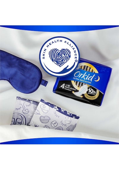 Orkid Ultra Gece Ekstra Hijyenik Ped 16 Adet