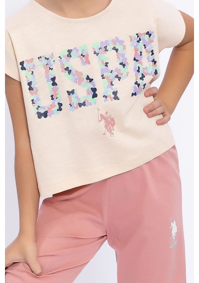 U.S. Polo Assn. Butterfly Badem Kız Çocuk Kapri Takım