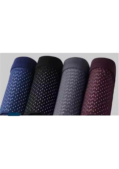 Ece's Desing Buz İpek Erkek Boxer 4 Parça 1001 Gri-bordo-lacivert-siyah