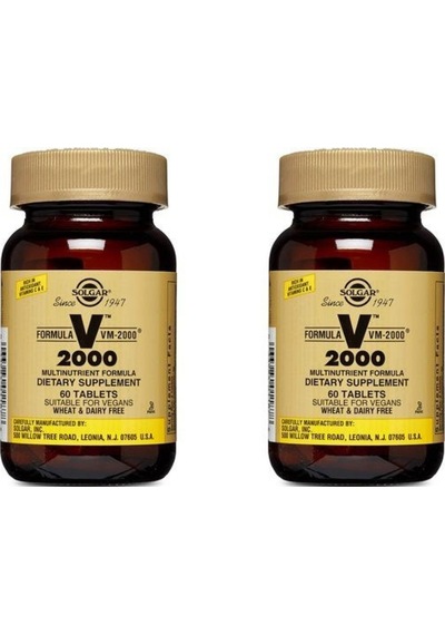 Solgar Vm 2000 60 Tablet 2'Li