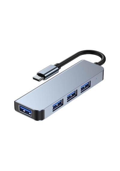 Type C 4 Port Usb 3.0 Hub Usb C Çoklayıcı Alüminyum Gövde