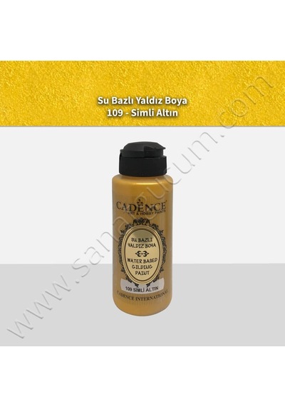 Cadence Su Bazlı Yaldız 120 Ml. 109 Simli Altın