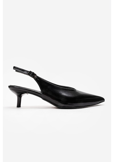 Alewomen Siyah Rugan Sivri Burun Arka Açık 4 Cm Topuk Boyu Gormi Stiletto Kadın Ayakkabı Siyah Rugan Alewomen Siyah Rugan Sivri Burun Arka Açık 4 Cm Topuk Boyu Gormi Stiletto Kadın Ayakkabı Siyah Rugan
