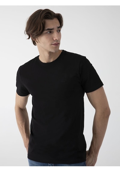 Ltb Basic Slim Fit Erkek T-Shırt Siyah 012248451560033 - 200 Siyah