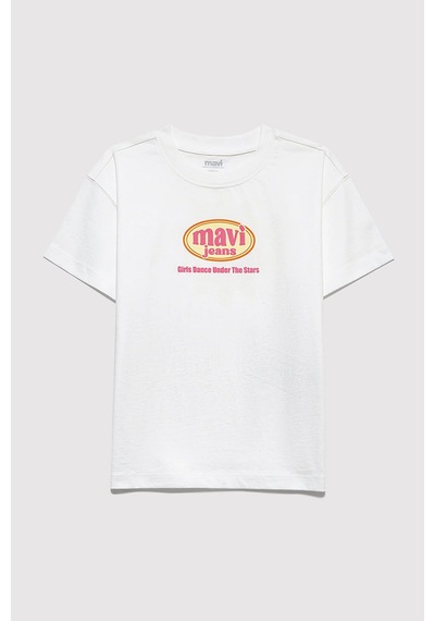 Mavi Kız Çocuk T Shirt 7610391-70057 Ekru