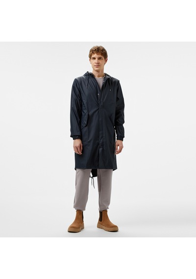 Raıns Rains Fishtail Parka W3 Unisex Lacivert Yağmurluk